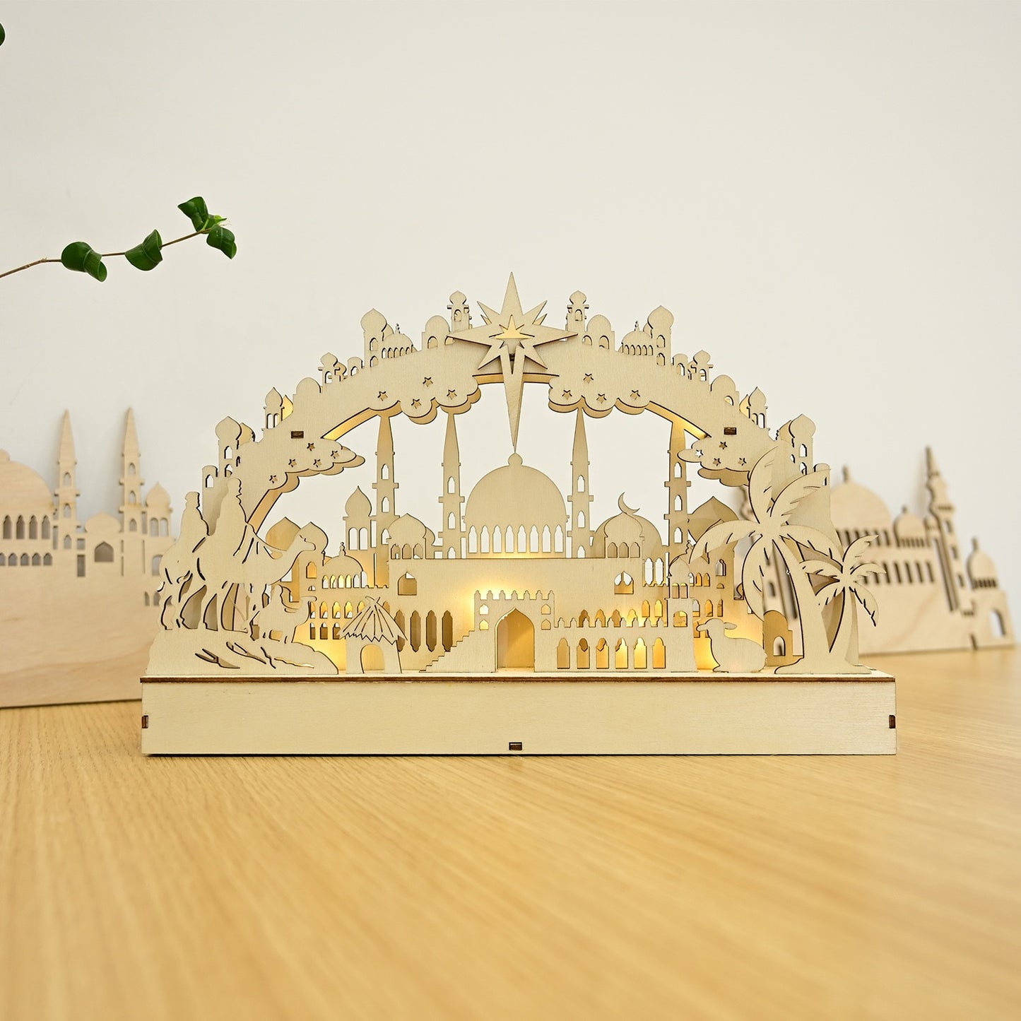 New Arrivals - Wooden Decorative Light Table Centerpiece