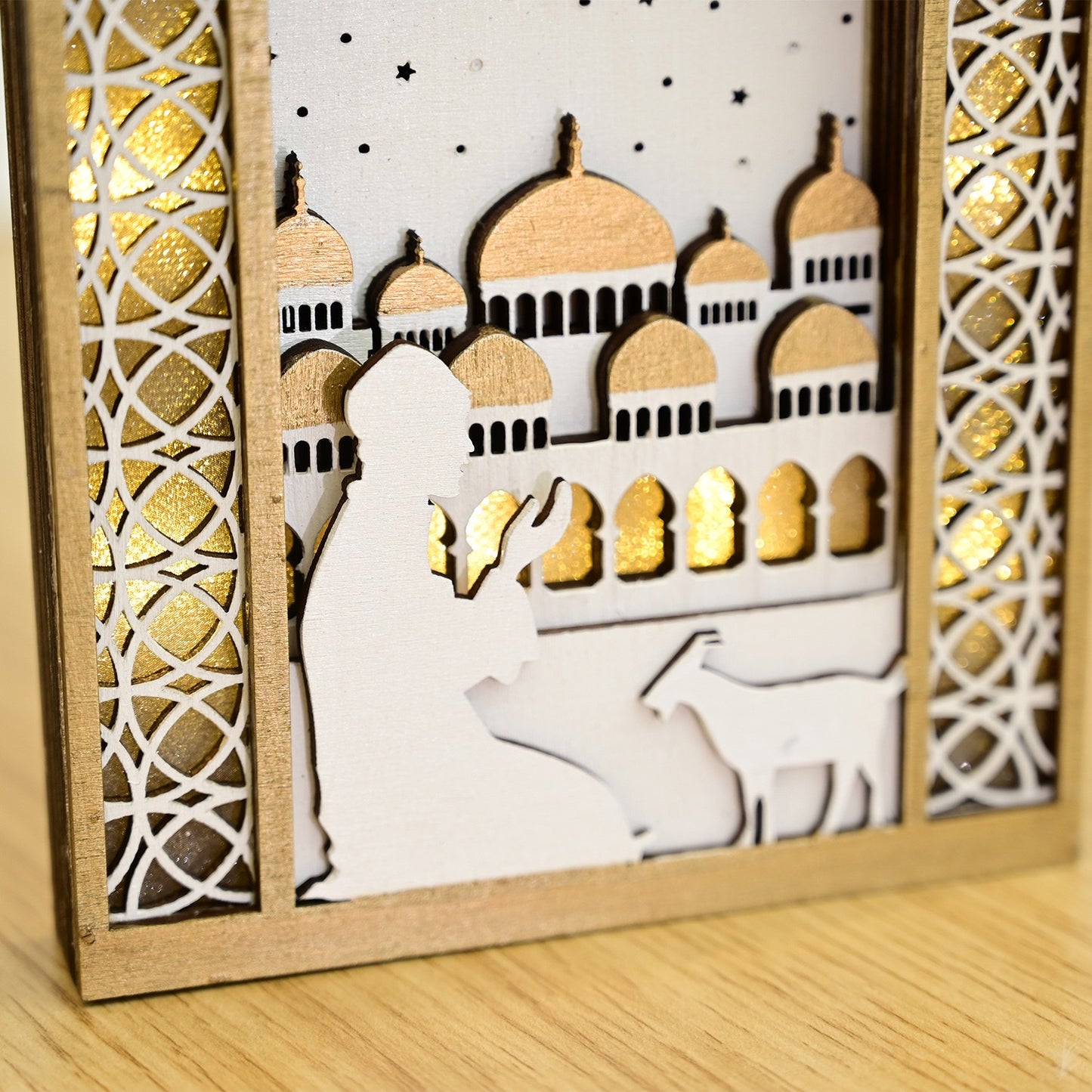 New Arrivals -  Wooden Decorative Light Table Centerpiece