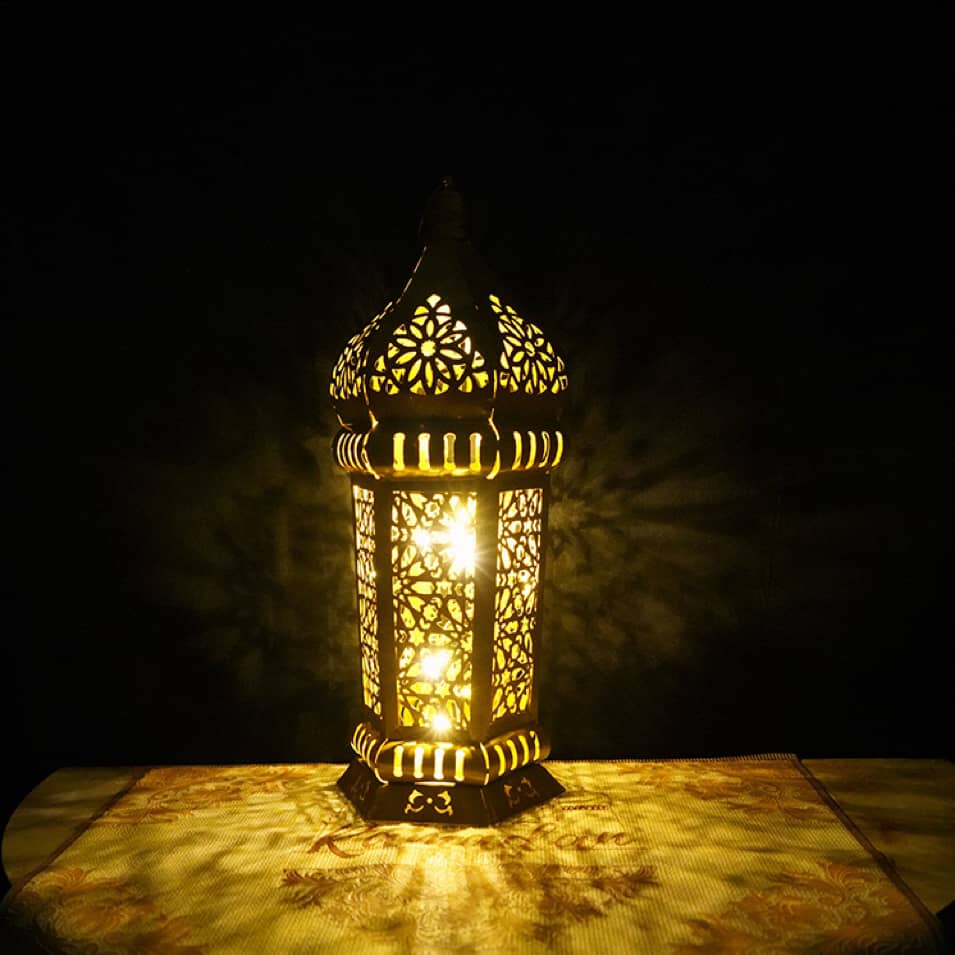 Moroccan Hollow Led Wind Lamp Floor Lantern